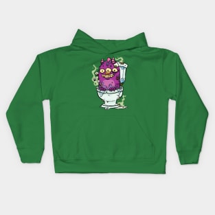 Stinky Little Toilet Monster Kids Hoodie